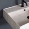 Beige Travertine Design Ceramic Wall Mounted or Vessel Double Sink With Counter Space